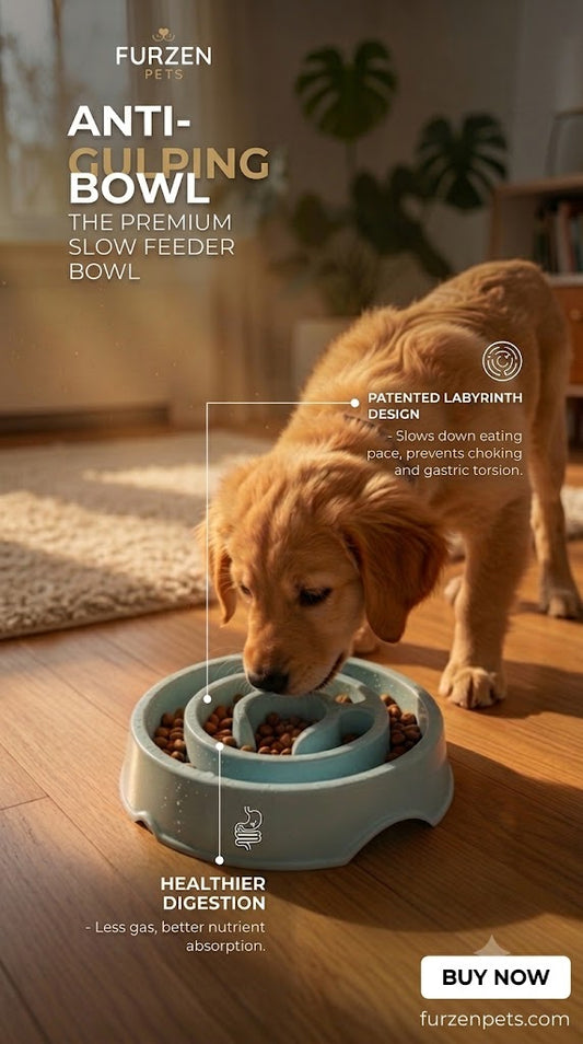 FurZen SlowFeed — Cuenco antiengullimiento para mascotas